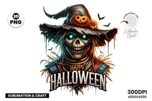 Halloween Season Spooky Sublimation Clipart PNG Craft Bundle