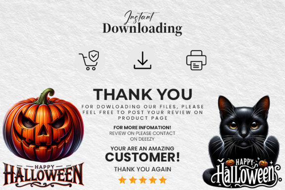 Halloween Season Spooky Sublimation Clipart PNG Craft Bundle