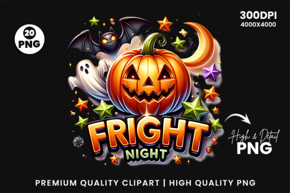 Halloween Season Sublimation Clipart PNG Craft Bundle