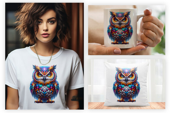 Owl Sublimation Clipart Craft PNG Bundle