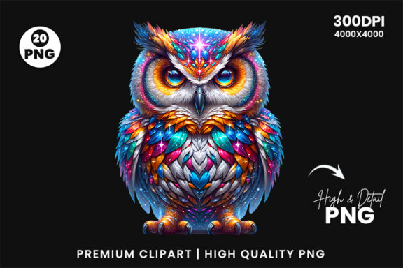 Owl Sublimation Clipart Craft PNG Bundle