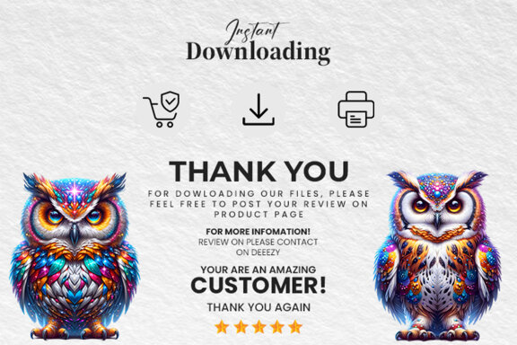 Owl Sublimation Clipart Craft PNG Bundle