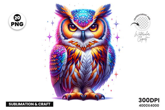 Owl Sublimation Clipart Craft PNG Bundle
