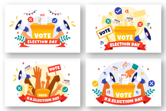 11 Election Day Political Illustration