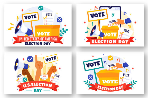 11 Election Day Political Illustration