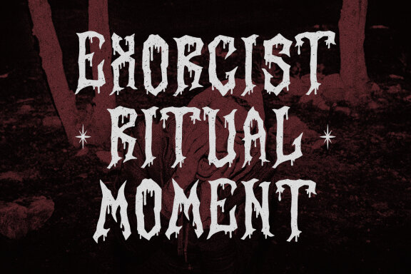 Buckorz Dripping Horror Display Font