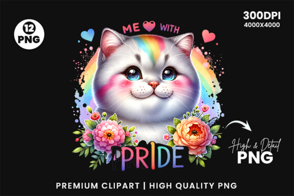 Cute Cat FREE Clipart Bundle