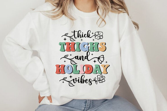 Retro Christmas Sublimation Design