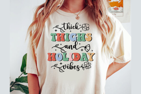 Retro Christmas Sublimation Design