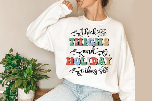 Retro Christmas Sublimation Design