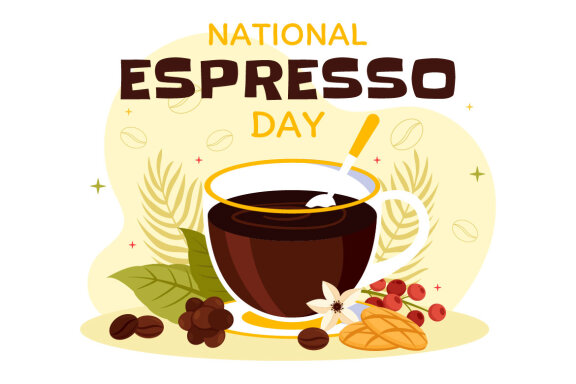 11 National Espresso Day Illustration