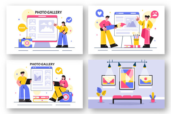 13 Photo Gallery Illustration