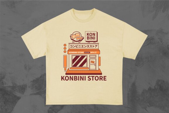Japanese Vintage Graphic T-shirt Designs Bundle