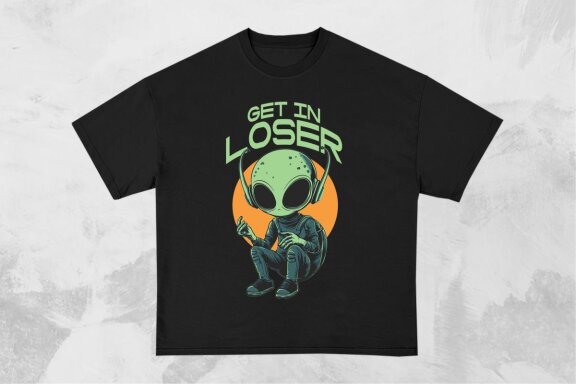 Funny Alien T-shirt Designs Bundle
