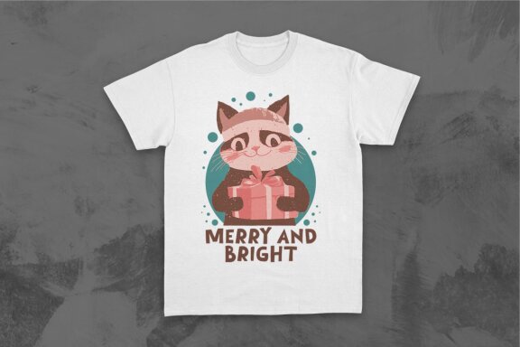 Retro Christmas Animal Celebration T-shirt Designs Bundle
