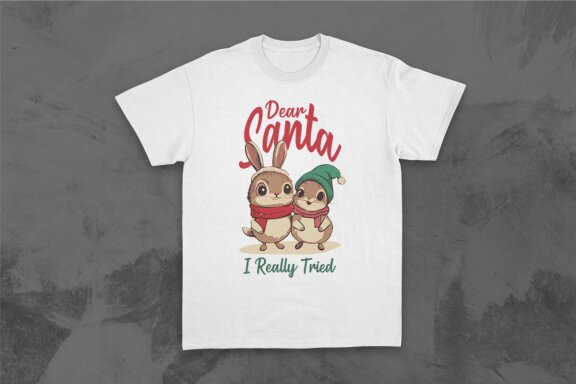 Retro Christmas Animal Celebration T-shirt Designs Bundle