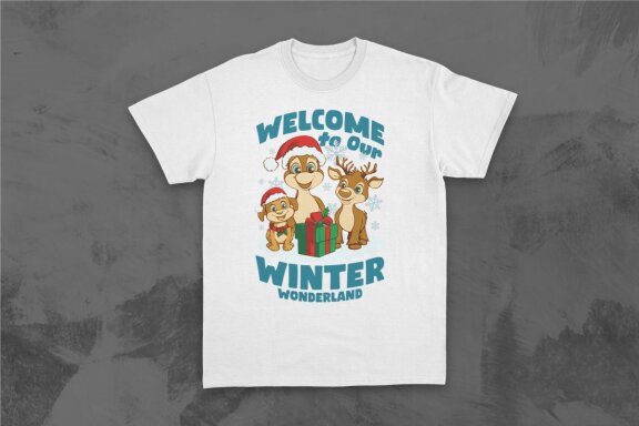 Retro Christmas Animal Celebration T-shirt Designs Bundle