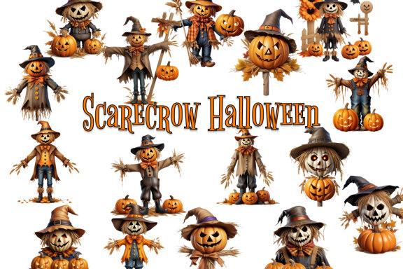 Scarecrow Halloween Clipart