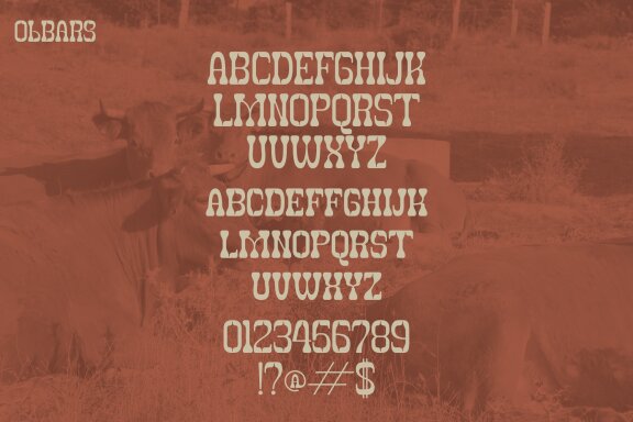Olbars | Western Font