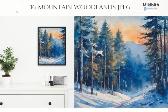 WINTER Watercolor Landscapes