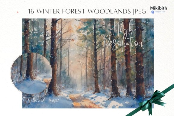 WINTER Watercolor Landscapes