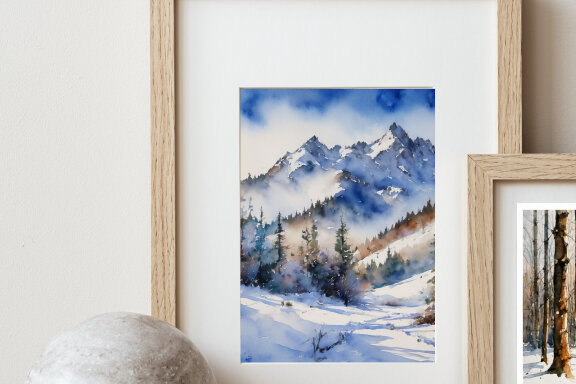 WINTER Watercolor Landscapes