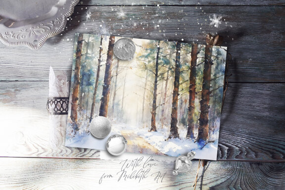 WINTER Watercolor Landscapes