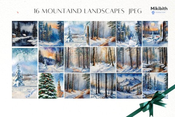 WINTER Watercolor Landscapes