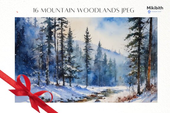 WINTER Watercolor Landscapes