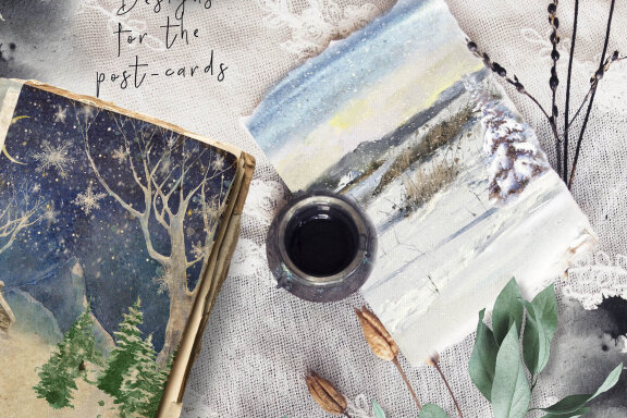 WINTER Watercolor Landscapes