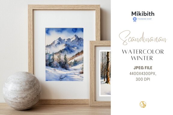 WINTER Watercolor Landscapes