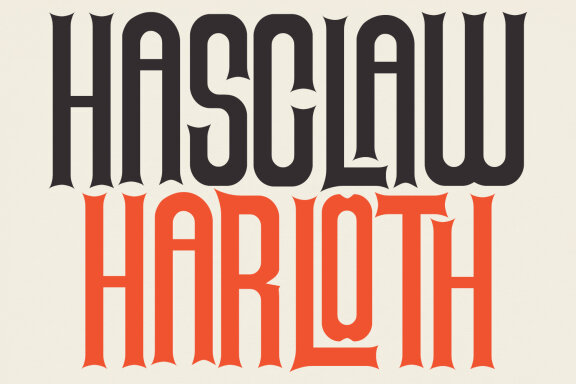 Hasclaw Harloth Highstem Display Font