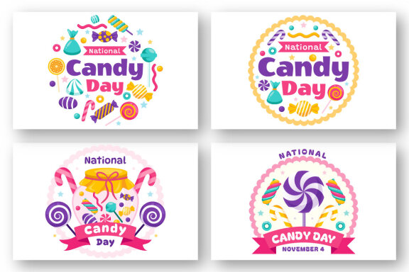 10 National Candy Day Illustration