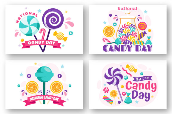 10 National Candy Day Illustration