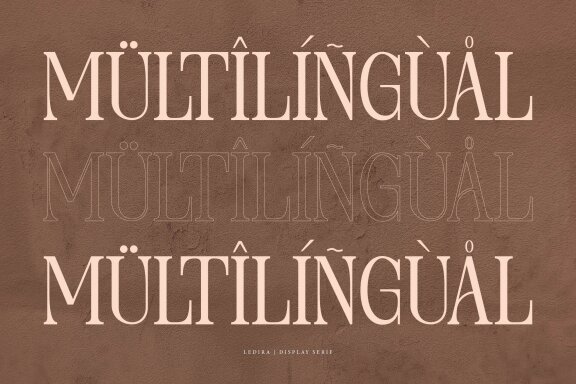 Ledira | Display Serif Font