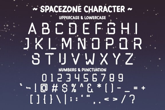 Space Zone - Futuristic Font