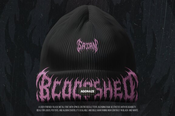 Agonaze | Black Metal Font