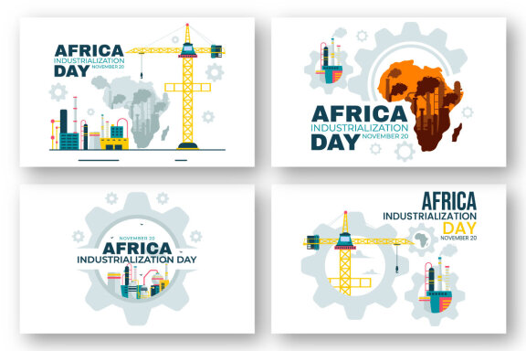 10 African Industrialization Day Illustration