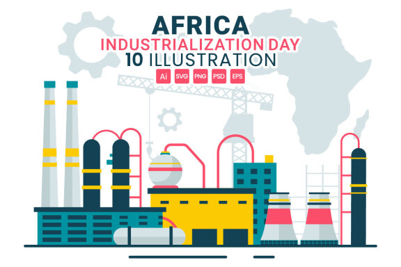 10 African Industrialization Day Illustration