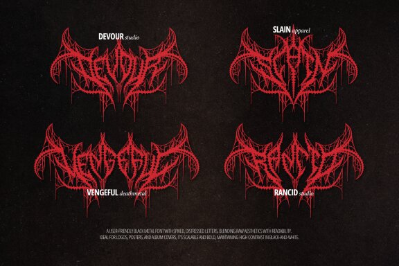Scourge | Death Metal Font
