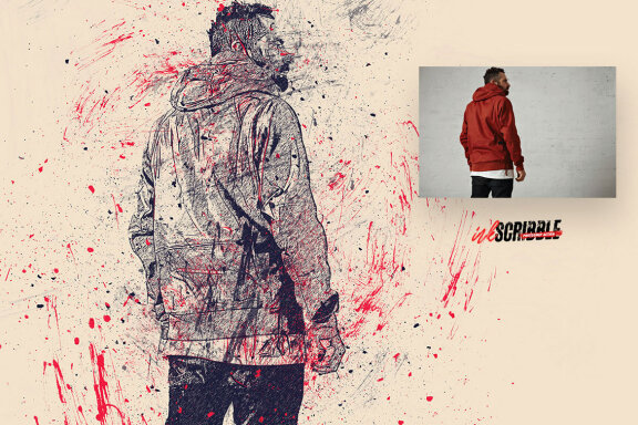 Ink Scribble Photoshop Action