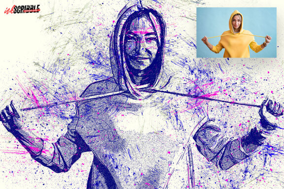 Ink Scribble Photoshop Action