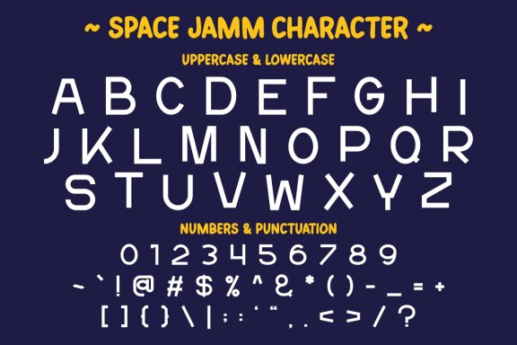 Space jamm - Futuristic Font