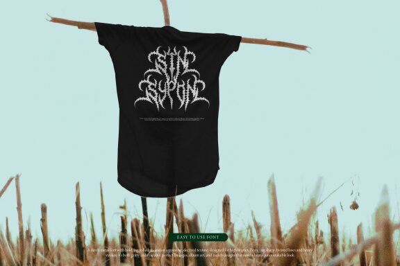 Asunder | Death Metal Font