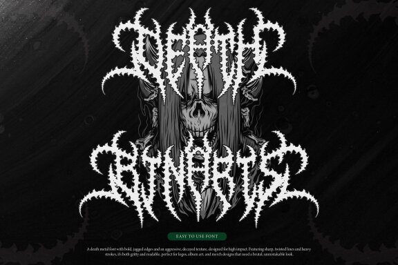 Asunder | Death Metal Font
