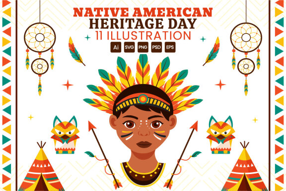 11 Native American Heritage Day Illustration