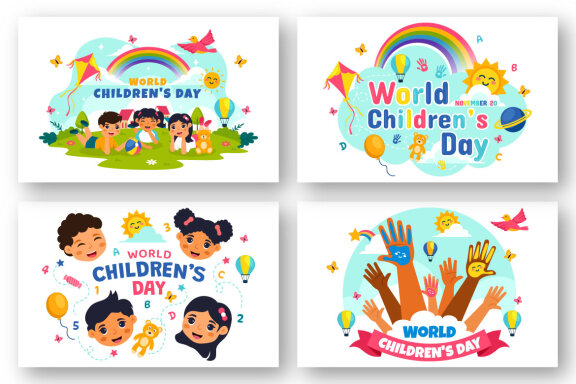 11 World Children's Day Illustration