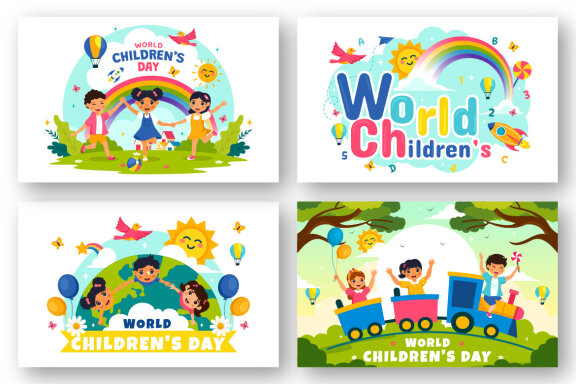 11 World Children's Day Illustration