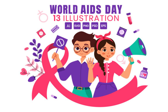 13 World AIDS Day Illustration