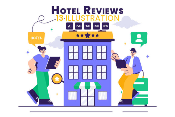 13 Hotel Reviews Illustration